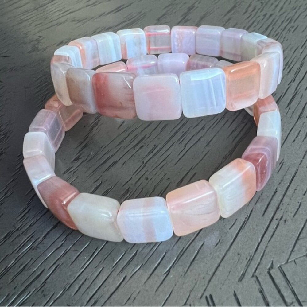 ( ONE ) Botswana agate soft bangle SIZE 6.5’